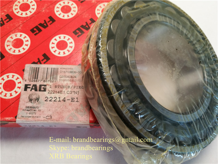 FAG 22214-E1-XL Spherical Roller Bearings 70×125×31 mm For Construction Equipment