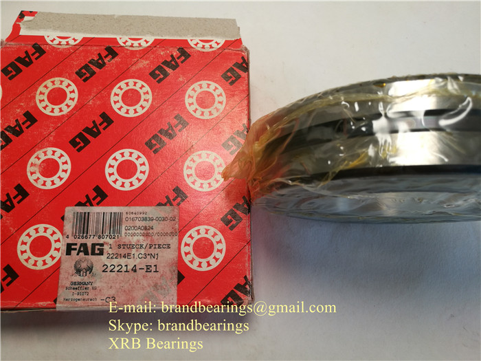 FAG 22214-E1-XL Spherical Roller Bearings 70×125×31 mm For Construction Equipment